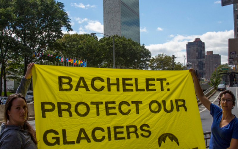 República Glaciar llega hasta la ONU para pedir a Bachelet ley glaciar 5 estrellas para Chile