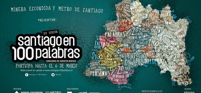 Concurso ciudadano “Santiago en 100 palabras” vuelve para llenar de cuentos la capital