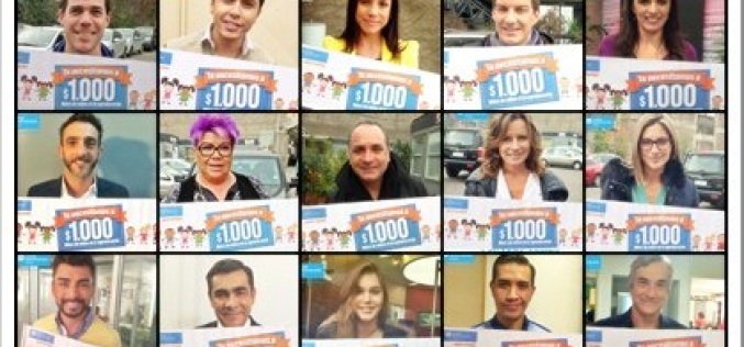 Famosos se suman a campaña Te necesitamos a $1.000 de Aldeas Infantiles SOS