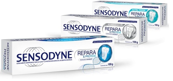 Sensodyne lanza pasta dental fluorada con Novamin para dientes sensibles