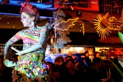 Patio Bellavista recibe la primavera con desfile de cuerpos pintados