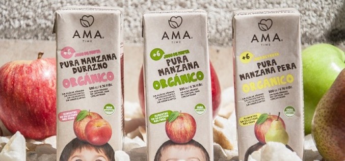 AMA lanza primer jugo orgánico en formato para colaciones