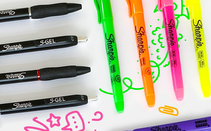 Dale un upgrade y personalidad a tu escritorio con los nuevos lápices Sharpie S-Gel
