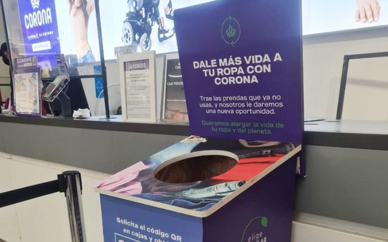 Corona suma más de 50 nuevos puntos de reciclaje de ropa en Santiago y regiones