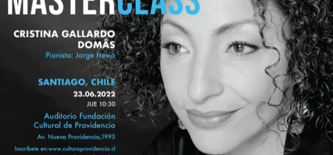 Master Class de Cristina Gallardo-Fundación Cultural de Providencia