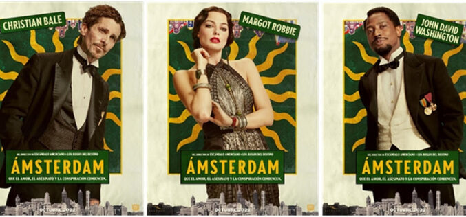 Se revelaron los pósteres de los personajes de “Ámsterdam”
