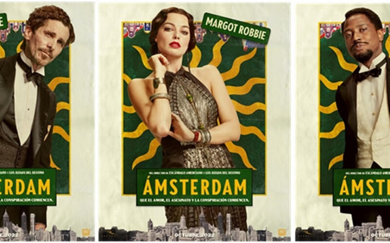 Se revelaron los pósteres de los personajes de “Ámsterdam”