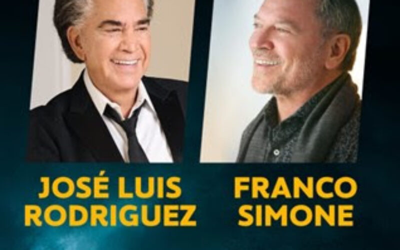 José Luis Rodríguez y Franco Simone por primera vez juntos en concierto