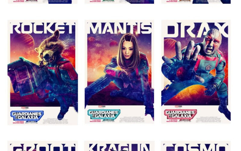 Marvel Studios presentó los posters de los personajes de Guardianes de la galaxia vol. 3