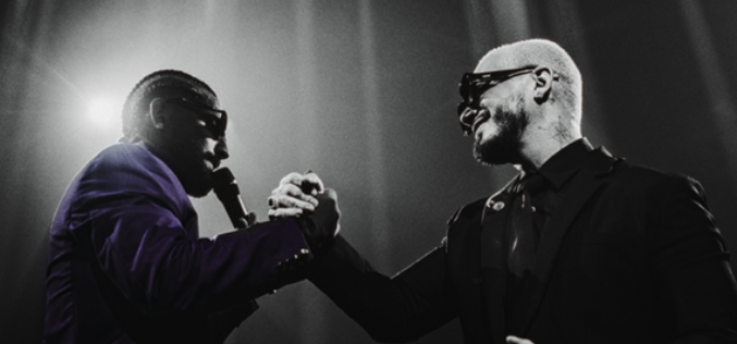 Maluma y J. Balvin presentan “Gafas negras”